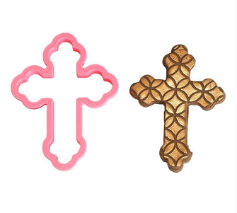 Cross Ornate 3D Printed Cookie Cutter