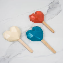 Geo Heart Pop Silicone Mould