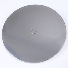 Cake Board - Silver Round Cardboard Perforated