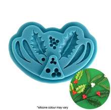 Christmas Holly and Berries Silicone Mould