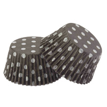 Cupcake cases Polka Black