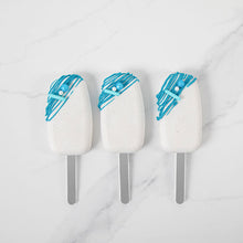 Acrylic Cakesicle Sticks Silver 25pk