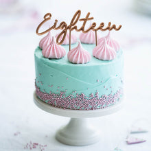 Eighteen Rose Gold Plated Cake Topper