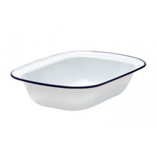 24cm Enamel Oblong Pie Dish Falcon Enamelware