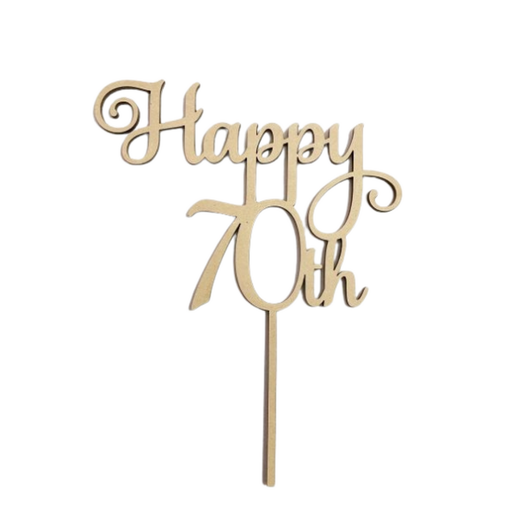 70th Birthday Cake Toppers - Happy 70th Birthday Cake Decorations Australia