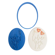 Love You Oval Cutter and Embosser