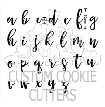 Lowercase Script Embosser Stamps
