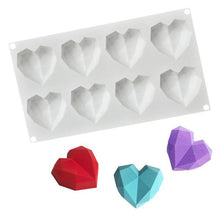 Mini 3D Geo Heart Silicone Mould