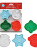 Christmas 3D Cookie Plunger Cutter Set 4