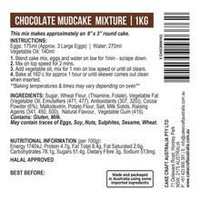 Bakels Chocolate Mud Cake Mix 1KG