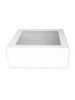 Loyal White Cake Box Short 16x16x6in