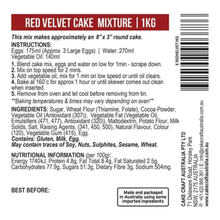 Red Velvet Cake Mix (Bakels) 1kg