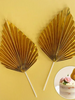Metallic Gold Fan Topper 2 pc set