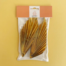 Metallic Gold Fan Topper 2 pc set