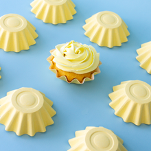 Pastel Yellow Bloom Baking Cups 24pk