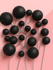 Glitter Black Ball Topper 20pc