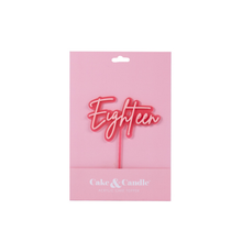 Pink Opaque Eighteen Topper