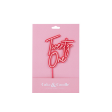 Pink Opaque Twenty One Topper