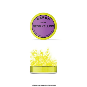 Barco Glitter - Neon Yellow Flitter 10ml
