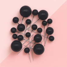 Black Gloss Ball Topper Set