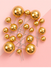 Metallic Gold Ball Topper 20pc