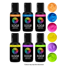 Vivid Electric 6 Pack Gel Colours