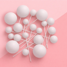 White Matte Ball Topper 20pc