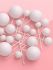 White Matte Ball Topper 20pc
