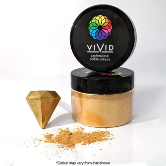 Vivid Metallic Warm Gold Shimmer Dust 50g