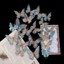 Crystal Blue Butterfly Topper Set