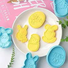 Easter Bunny Plunger Cutters 4 Pieces