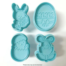 Easter Bunny Plunger Cutters 4 Pieces