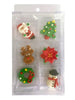 Christmas Set Sugar Decorations - 6 Piece Pack