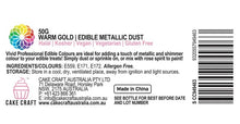 Vivid Metallic Dust Warm Gold - 50g