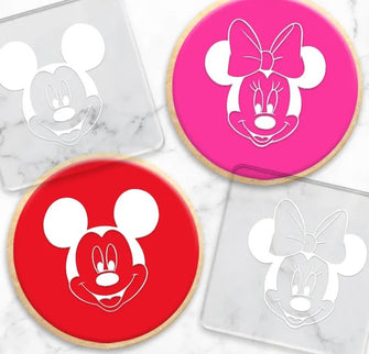 Mickey and Minnie Mouse Debosser Set of 2