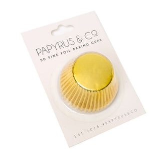 Medium Gold Foil Baking Cups - Pack of 50