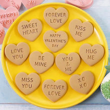 Love Heart Messages Cookie Cutters - 11 Piece Set
