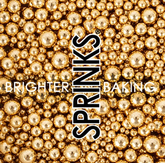 Sprinks Bubble Bubble Shiny Gold Sprinkles - 65g