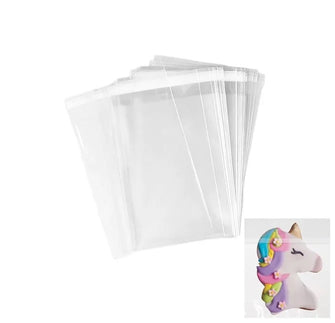 Self Sealing Cello Bags 100mm x 100mm - 100 Pack