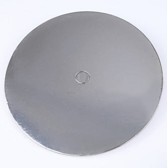 Silver Round Cardboard Perforated - 7 Inch