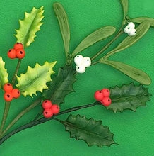 Christmas Holly and Berries Silicone Mould