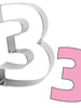 Number 3 Cookie Cutter