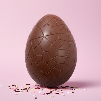 Easter Egg Large Crackle Silicone Mould