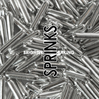 Sprinks Metallic Silver Rods 500g