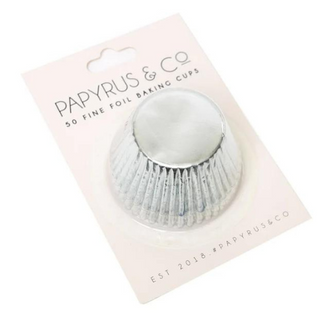 Standard Silver Foil Baking Cups 50 Pack