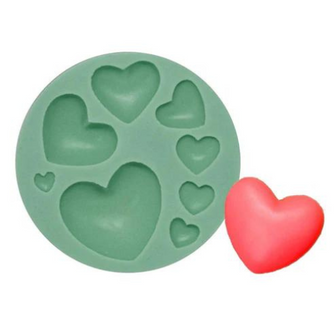 Assorted Heart Silicone Mould