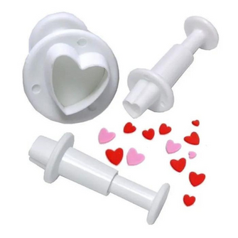 Heart Plunger Cutters 3pcs