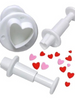 Heart Plunger Cutters 3pcs
