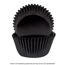 700 Black Foil Baking Cups 72 Pack