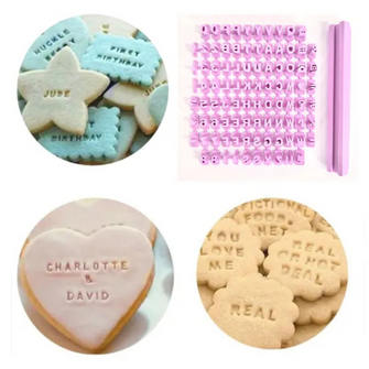 Alphabet and Number Cookie Stamp